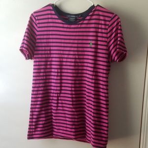 RALPH LAUREN SPORT STRIPED TSHIRT SIZE LARGE😍